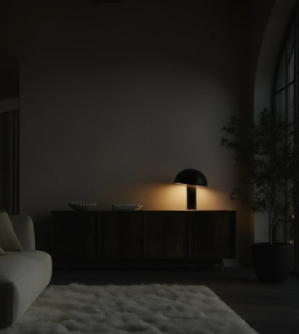 Tio Dome Table Lamp - 40 cm Bedside Lamp with 32 cm Shade