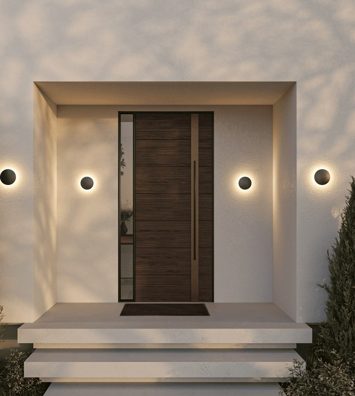 Otis Round Aluminium Wall Light - White or Black - image 4