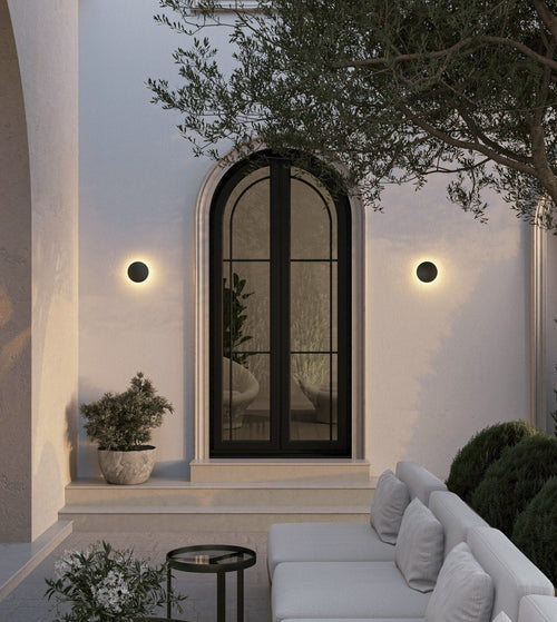 Otis Round Aluminium Wall Light - White or Black - image 5